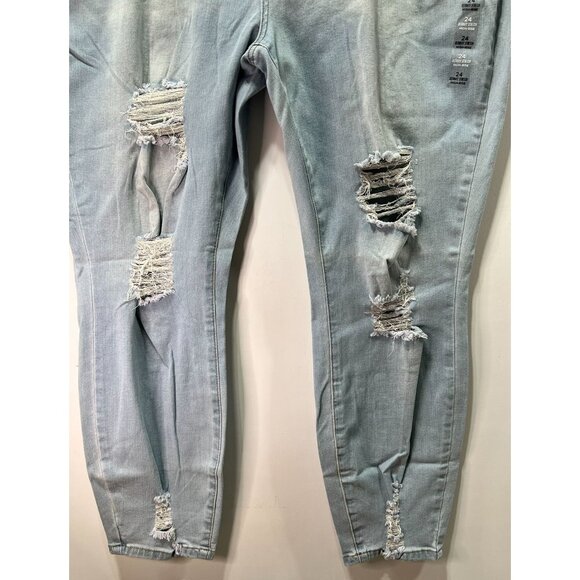 Rue 21 - Women's High-Rise Ultimate Stretch Jeans - Light Blue - 24 - Picture 13 of 16